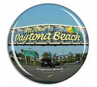 Daytona Beach Florida USA Fridge Magnet Travel Gift Souvenir Collection 3D Crystal Glass