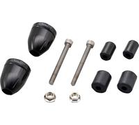 Daytona Bullet Motorcycle Handlebar Ends Black