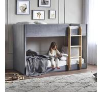 Daytona Fabric Upholstered Bunk Bed - Grey