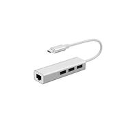 DAYTONA FC05 Type-C To 3 X 3.0 USB + RJ45 LAN Ethernet Converter Compatible for MacBook