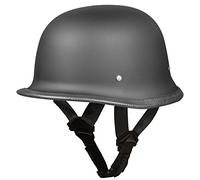 Daytona German D.O.T. Approved Cruiser Touring Motorcycle Helmet - Dull Black - Large by Daytona Helmets