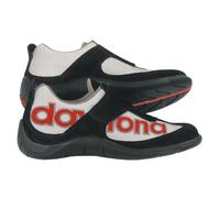 Daytona Moto Fun Motorcycle Shoes, black-red-silver, size 40 for Men