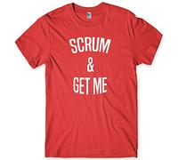 Daytripper Clothing Scrum and Get Me Mens Funny Unisex T-Shirt-Medium-Red