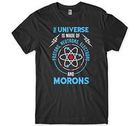 Daytripper Clothing The Universe is Made of Protons and Morons Mens Funny Unisex T-Shirt-XX-Large-Black