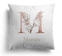 Daytripper Cushion For Girls Personalised Name Initial Gift For Her Custom Pillow Ladies Gifts Cover And Inner Home Decor Cushions Bedroom Pillows Floral Decor Birthday Gift (Cover & Inner)