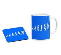 Daytripper Evolution of Bagpipes Bagpiper Man Kitchen Mug and Coaster Set Gift Coffee Tea Cup