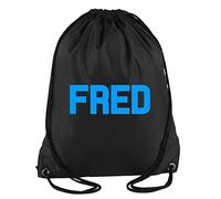 Daytripper Fred Personalised Custom Name Boys Sport Gym Bag School Gymsac 33 x 45 cm 11 Litrers