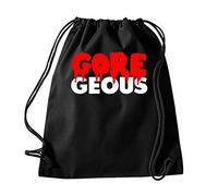 Daytripper Gore Geous Halloween Funny Gym Drawstring Bag School PE Kit In Black Colour Gymnastics Swimming Sport