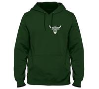 Daytripper Highland Cow Breast Print Mens Funny Unisex Pocket Print Hoodie