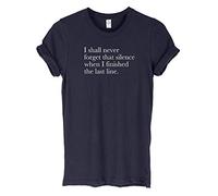 Daytripper I Shall Never Forget That Silence Funny Mens Womens Unisex T-Shirt-Large-Navy