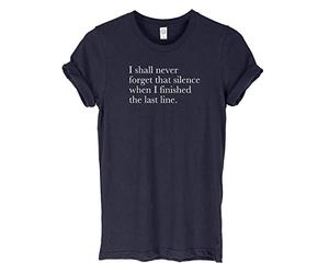 Daytripper I Shall Never Forget That Silence Funny Mens Womens Unisex T-Shirt-Large-Navy