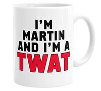 Daytripper Personalised I'm A Twat Mug, Funny Custom Name Coffee Mug, Rude, Tea Cup, Novelty Gift for Him, Her, Birthday, Christmas, Offensive, Secret Santa Gifts