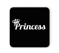 Daytripper Princess and Crown Kitchen Single Coaster for Mug Gift Coffee Tea Cup