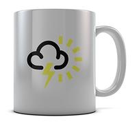 Daytripper Printed Lightning Weather Symbol Novelty Mug
