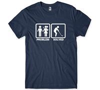 Daytripper Problem Solved Golf Golfing Mens Funny Unisex T-Shirt-X-Large-Navy