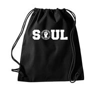 Daytripper SOUL Northern Soul Keep The Faith Gym Drawstring Bag School PE Kit In Black Colour Gymnastics Swimming Sport
