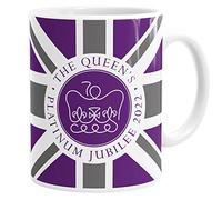 Daytripper The Queen's Platinum Jubilee 2022 Mug Souvenir Cup Coffee Tea Decoration Memorable Gift 1952-2022 Momento Keepsake Gifts Home Decor Ceramic Memorabilia Kitchen Accessories