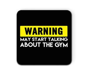 Daytripper Warning May Start Talking About The Gym Kitchen Single Coaster for Mug Coffe Tea Cup Gift