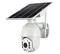 Dayu.p 4G LTE 1080P security camera powered by solar battery, windproof and rainproof, motion detection, night vision, no need for Wifi and wires (Size : Camera+128G TF card)