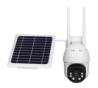 Dayu.p 4G LTE solar security camera 1080P, wireless outdoor security monitoring, night vision, 360°, human motion detection, full-color night vision, dual-channel audio (Size : 32g tf card)