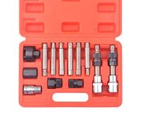 DAYUAN 13 Pc Alternator Freewheel Pulley Car Garage Tool Kit Hex Spline Star Bits