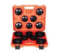 DAYUAN 15 pcs Universal Aluminium Oil Change Filter Cap Wrench Oil Filter Removal Socket Remover Tool Kit