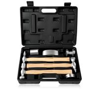 DAYUAN 7 Pcs Auto Body Repair Hammer and Dolly Set, Craft Panel Beating Hammer for Dent Body Fender Tool