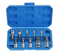 DAYUAN Spline Socket Bit Set 10pcs Square Triple Silver M4 - M18