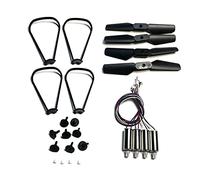 DAYUDDRICAR Drone Part, Engines Motor Propeller Blades Guard Gears kit Fit for HJ78 Mini Drone Rc HJ78 Foldable Quadcopter Spare Parts(D)