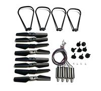DAYUDDRICAR Drone Part, Engines Motor Propeller Blades Guard Gears kit Fit for HJ78 Mini Drone Rc HJ78 Foldable Quadcopter Spare Parts(E)