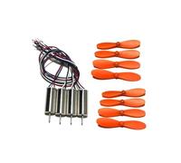 DAYUDDRICAR Drone Propellers, for 4D V8 Mini Drone Quadcopter CW CCW Motor Engine Propeller Balde Wing Maple Leaf Replacement Part for 4D V8 Mini Drone Quadcopter Accessories (Color : Orange Blade Mo