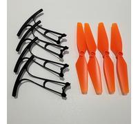 DAYUDDRICAR For SYMA Z4W RC Drone Spare Part Kit Propeller Props Maple Leaf Wing Blade Protective Frame Replacement for SYMA Z4W RC Drone Accessories Part (Color : Set B)
