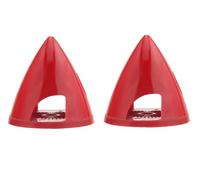 DAYUDDRICAR RC Airplane Spinner, RC Airplane Nylon Plastic Propeller Spinner 1.5"/1.75"/ 2"/2.25"/2.5"/2.75"/3" Red For RC Model Plane Aircraft Accessories Spare Part, 2 PCS(63MM)