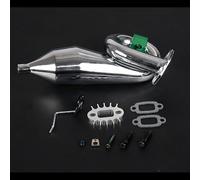 DAYUDDRICAR RC Car Exhaust Pipe, 1/5 RC Car CNC Metal Exhaust Pipe Replacement RC Car Upgrade Part for Rovan-Baja 5B 5T 5SC 1/5 RC Car Accessories Part (Color : 1 set Green)