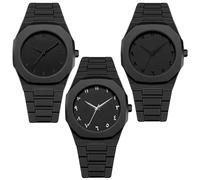 dayutech 3 Pack Watches for Men Quartz Black Sports Minimalist Ultra-Thin Military Jelly Dress Classic Business Wrist Watches Wholesales Assorted Set