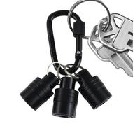 Dayysiuy Bit Holder Key Chain, Hex Shank Bit Holder, Quick Release Portable Drill Key Chain Carabiner for Electricians Construction Carpenters Technicians