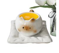 Dayysiuy Cat Mug, Cute Drinkware 210ml, Cat Shape Ceramic Coffee Cup, for Juice Water Milk Hot Chocolate Beer Cocktail Home Camping Dorm Family Gathering Party