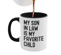 Dayysiuy Funny Mugs for Men | 350ml Ceramic Son in Law Design Utensil - Funny Drinking Cup,for Women Boys Girls Tea Enthusiasts Birthdays Holidays Mother's Day Father's Day