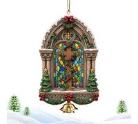 Dayysiuy Jesus Ornaments for Christmas Tree | Jesus Prayer Scene Pendant for Christmas Tree,2D Acrylic Holiday Seasonal Festive Decor for Women Men Mother Friends Family Father