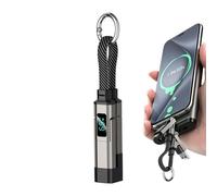 Dayysiuy Keychain USB C Cable - 4 In 1 65W Fast Charging Charger Cord | USB C Data Transfer Cable - for Laptop Tablet Mobile Devices Travel Camping Daily Work Commuting
