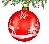 Dayysiuy Large Christmas Balls | 23Inch Large Inflatable Christmas Ornaments | Festive Big Props Decorations for Garden Festival Indoor Party Winter Party Porch Yard Outside