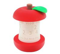 Dayysiuy Rotating Perpetual Calendar Fruit Core Shape,Desktop Creative Rotating Perpetual Calendar Decorations | Aesthetic Month Date Display for Home Daily Work Cubicle Family Receptionist Teacher