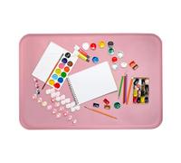 Dayysiuy Silicone Paint Mats for Kids,61x40cm Art Crafting Pad with Raised Sides - Silicone Craft Tray - for Mold Casting, Drawing Creation, DIY Projects, Resin Pouring, Paper Cutting, Clay Work, Home