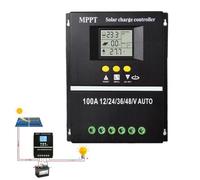 Dayysiuy Solar Panel Regulator,Solar Energy Regulator with Adjustable Modes | Intuitive Monitoring Charge Panel for System, Villa, Caravan, Street Lights, Yacht