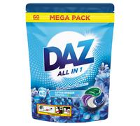 Daz All-In-1 Lotus Breeze Laundry Pods, 60 Washes, Whites and Colours