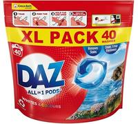 DAZ All-in-1 PODs Washing Liquid Capsules, 33 Washes, Whites & Colours, Removes Stains, For a Clean & Crisp Freshness