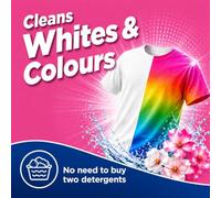 Daz Bio Liquid Laundry Detergent, Cherry Blossom, 24 Washes, 4 Pack | Powerful Laundry Cleaning - Whites & Colours, Floral Fragrance, Multipack