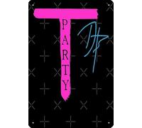 Daz Games Merch Daz Black T Signature T Party Tee Photographic Print 8 x 12 Inch Funny Metal Tin Sign Game Room Man Cave Wall Decor