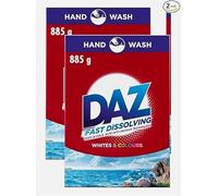 DAZ Washing Powder - Hand Wash Whites & Colours - Stain Removal & Colour Protection - 885g (Pack Of 2) Jafe