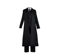 Dazai Osamu Black Long Coat Cosplay Costume Set - Premium Quality Replica with Accurate Sizing(XL)
